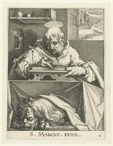 Evangelist Marcus door Jacob de Gheyn (II) (workshop of)