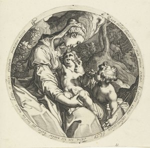 Maria met Christuskind en Johannes de Doper
