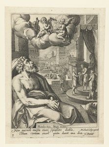 Salomo als berouwvolle zondaar (Acht berouwvolle zondaars uit het Oude en Nieuwe Testament) door Jacob de Gheyn (II) (workshop of)