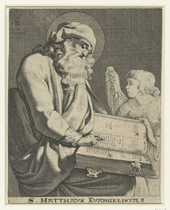 Evangelist Mattheüs door Jacob de Gheyn (III)
