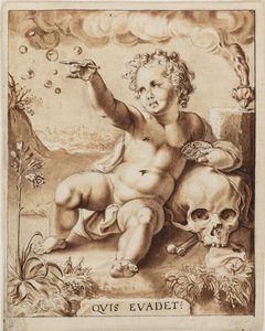 Allegorie op vergankelijkheid. Homo Bulla door Jacob de Wit