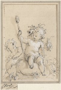 Allegorie op de wijnbouw door Jacob de Wit