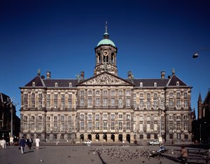 Zicht op het Koninklijk Paleis