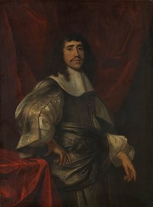 Portret van een man, vermoedelijk Christoffel van Gangelt, tweede echtgenoot van Lucretia Boudaen door Jacob van Loo (attributed to)