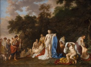Diana en haar nimfen door Jacob van Loo