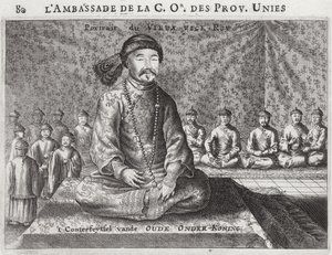 Portret van de Oude Onderkoning, uit een verslag van een Nederlandse Ambassade naar China, 1665