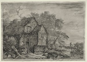 De kleine brug door Jacob van Ruisdael