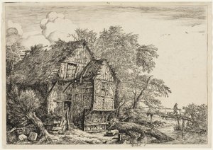 De kleine brug door Jacob van Ruisdael