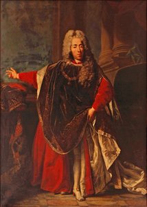 Eugene van Savoye in de regalia van het Gulden Vlies Jacob van Schuppen