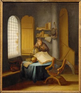 Een geleerde in zijn studie ... door Jacob van Spreeuwen