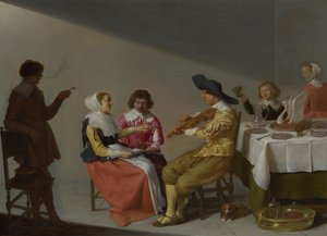 Een muzikaal feest, 1631 door Jacob van Velsen