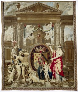 Wapentapijt van de graaf van Monterey door Jacob van der Borcht (I)