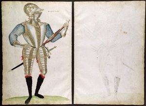 Harnas voor Sir John Smith, uit Een Elizabethaans Wapenboek