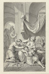 Samson en Delila door Jacobus Buys