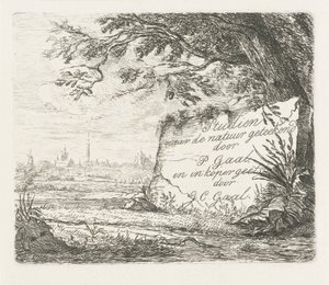 Titelprent voor: Studien naar de natuur geteekend door Jacobus Cornelis Gaal