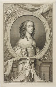 Maria, Vrouw van Willem II van Oranje door Jacobus Houbraken