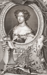 Mary II door Jacobus Houbraken