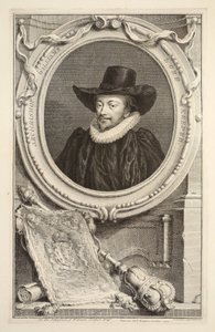 Portret van aartsbisschop Williams, Lord Keeper of the Seal, illustratie uit 