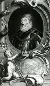 Portret van Charles Howard, Graaf van Nottingham, illustratie uit 