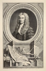 Portret van Charles, Lord Talbot, illustratie uit 