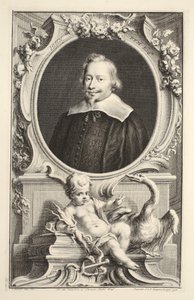 Portret van John Pym, illustratie uit 