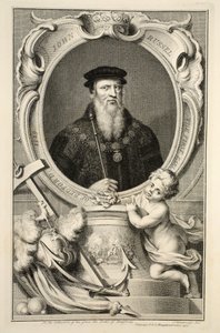 Portret van John Russell, illustratie uit 
