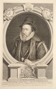 Portret van Thomas Sackville, Graaf van Dorset, Baron van Buckhurst, illustratie uit 