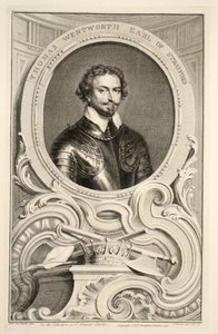 Portret van Thomas Wentworth, Graaf van Stratford, illustratie uit 