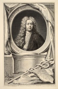 Portret van William Wyndham, illustratie uit 