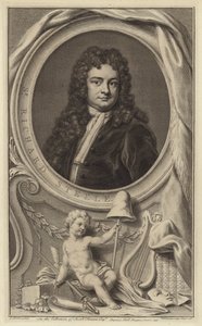 Sir Richard Steele, Ierse schrijver, toneelschrijver en politicus en medeoprichter van The Tatler magazine (gravure)