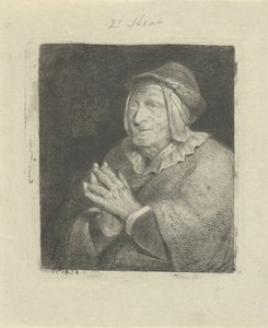 Oude vrouw door Jacobus Ludovicus Cornet