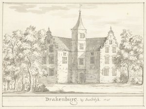 Het kasteel Drakenburg bij Soestdijk