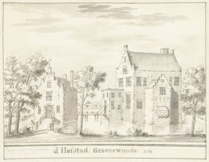 Het kasteel Groenewoude bij Woudenberg, in 1382