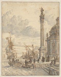 Italiaanse haven door Jacobus Storck