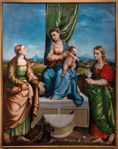 Madonna met Kind Jezus tussen de heiligen Catharina en Maria Magdalena, derde decennium van de 16e eeuw