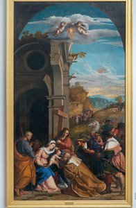 Aanbidding der Wijzen in aanwezigheid van Sint Helena