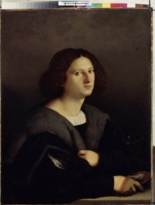 Portret van een man door Jacopo (c.1480 1528) Palma
