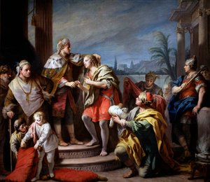 Jozef voor de Farao door Jacopo Amigoni