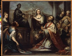 De afgoderij van koning Salomo door Jacopo Amigoni