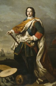 Portret van Keizer Peter I de Grote (1672-1725)