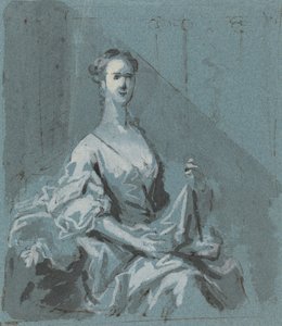 Portret van een dame door Jacopo Amigoni