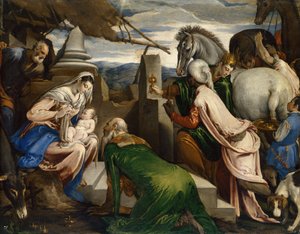 De Aanbidding der Wijzen, ca. 1555