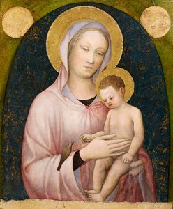Madonna met kind door Jacopo Bellini