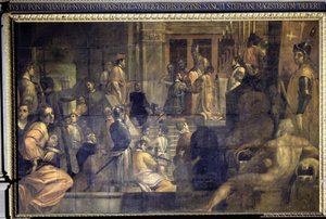 Cosimo I de Medici sticht de Orde van Sint-Stefanus door Jacopo Ligozzi