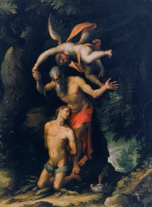 Het offer van Isaac door Jacopo Ligozzi