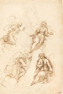 Studies voor een Aankondiging (recto)