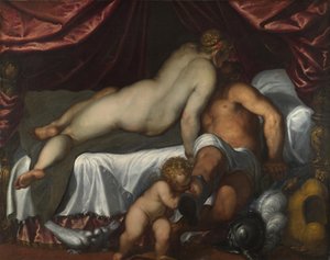 Mars en Venus door Jacopo Palma il Giovane the Younger