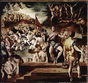 Martelaarschap van Sint Mauritius en het legendarische Romeinse Thebaanse Legioen door Jacopo Pontormo