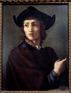 Portret van een juwelier door Jacopo Pontormo