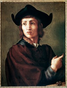 Portret van een juwelier door Jacopo Pontormo